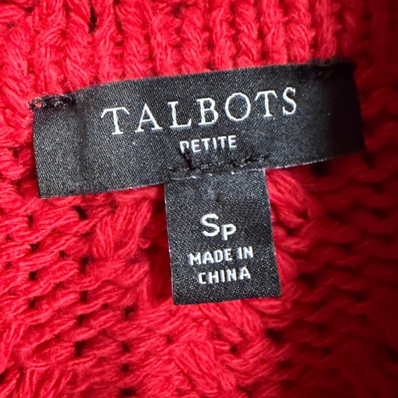 Talbots Vibrant Red Cowl Neck Sweater - Picture 6 of 7